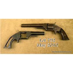 Lot of 2 S&W #2 Army Model Revolvers. S&W #2  serial #34843, traces of original blue, good  markings