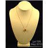 Very high quality 14 karat yellow gold ladies  pendant made by ‘Krementz’ fine set with a  checkerbo