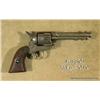 Image 1 : Mexican copy of a Colt SAA revolver, .44 cal.,  barrel cut-down to 5”, nickel finish, checkered  woo
