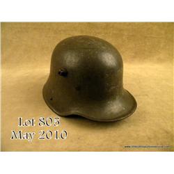 WWI German M16 combat helmet retaining approx. 90%  of its original field grey painted finish. It is