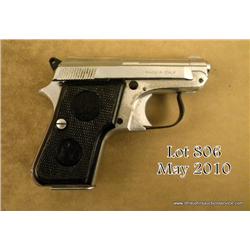 Beretta 950 B, 6.35 or .25 cal. semi-auto.  Polished bright non-oxidizing. Good interior. Est.  $75-