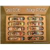 Image 2 : Set of ten Western commemorative pocket knives in  wood case in overall good condition including  Ho