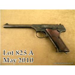 Colt Huntsman Model semi-auto pistol, .22LR cal.,  6” barrel, blue finish, checkered wood grips,  #1