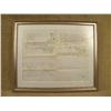 Image 3 : Fascinating double sided glass framed and matted  Probate appraisal document in overall good  condit