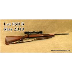 Ruger Model 77 bolt-action rifle, .270Win cal.,  23” round barrel, blue finish, checkered wood  stoc
