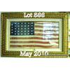 Image 1 : Expertly framed Civil War-style Union guidon with  34 stars, approx. 12” x 22-1/2” with frame size  