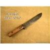 Image 1 : Antique hand forged belt knife in classic  well-used condition approx. 12” overall with a  7-1/2” bl