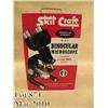 Image 1 : Skill Craft World of Science Binocular Microscope,  circa early 1960’s, in overall excellent  condit