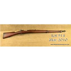 Chilean Mauser Model 1895 bolt action military  rifle, 7.62mm cal., 29” barrel, blue finish, wood  s