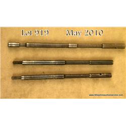 Two late version short cleaning rods for Japanese  military bolt-action rifles, approx. 5” overall  