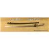 Image 1 : World War II military samurai-style sword and  metal scabbard, approx. 38” overall with a 28-1/2”  b