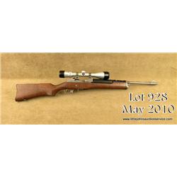 Ruger semi-auto Ranch Rifle Model, .223 cal.,  18-1/2” barrel, stainless steel construction, wood  s