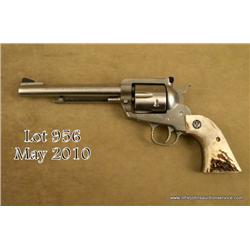 Ruger New Model Blackhawk, .357 Magnum cal.,  6-1/2” barrel, stainless steel construction, stag  Rug