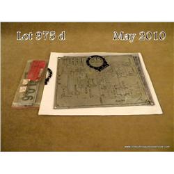 Lot of Japanese downed aircraft parts including  schematic plate, gauge indicators, and other  oddit