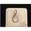 One infinity (love knot) pendent set with diamonds  in 14kt white gold. Est. $450-$600.