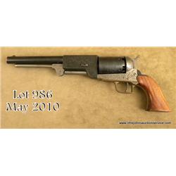 San Marco Arms Co. replica of a Colt Walker  percussion revolver, .44 cal., 9” barrel, blue and  bri