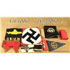 Image 1 : : Lot of seven miscellaneous WWII German flags  ranging in size and service. Est: $500 - $1,000