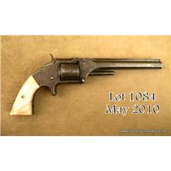 Smith & Wesson No. 2 Army .32RF caliber revolver,  6” barrel, full and finely deluxe scroll engraved