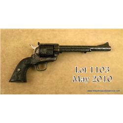 Colt SAA revolver, New Frontier configuration with  flat top frame, factory engraved, 7-1/2” barrel,