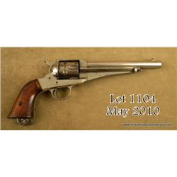 Remington model 1875 Single Action revolver,  7-1/2" barrel, nickel finish, .44-40 caliber,  varnish