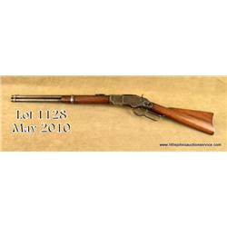 1873 Winchester carbine, .44-40 caliber, all  features as standard on carbine. Showing large  "40" e