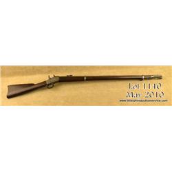 Springfield made on Rolling Block patent, .50-70  caliber single shot rifle, 36" round barrel,  arse