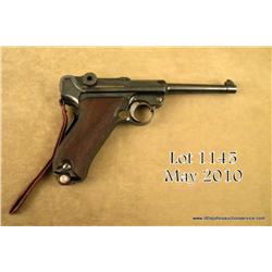 Swiss Model 1906 .30 cal. Luger, serial #14282  with Swiss cross on breech. Fine to excellent  origi