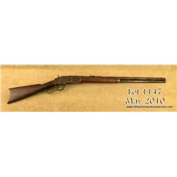Winchester model 1873, .44-40 caliber rifle, 24"  octagon barrel, full magazine, rifle butt, serial 