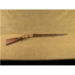 Winchester Model 1866 lever action musket, 44RF  cal., #69445; left side of receiver period  engrave