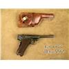 Image 1 : Model 1906 American Eagle Luger, .30 caliber,  blued finish, checkered wood grips, serial #47821.  W