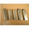 Image 1 : Lot of 5 Colt 8-round .45 auto magazines marked  "Shooting Star" 3 followers, all marked "Colt" on  