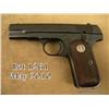 Image 1 : Colt Model 1908 semi-auto pistol, .380 cal.,  re-blued finish, checkered wood medallion grips,  #641