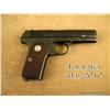Image 2 : Colt Model 1903 semi-auto pistol, .32 ACP cal.,  re-blued finish, checkered wood medallion grips,  #