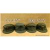 Image 1 : Lot of 4 various German armed forces M43 field  caps. All caps retain their original insignia and  a