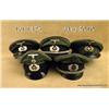 Image 1 : : Lot of five WWII German enlisted and officer  visor caps. Caps show heavy wear from period use.  E