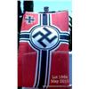 Image 1 : German WWII era Kreigsmarine naval ensign  measuring nearly 11' by 5', showing Nazi  inspection with