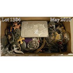 Large lot of real and reproduction WWII German  combat badges in various stages of disrepair. Also  