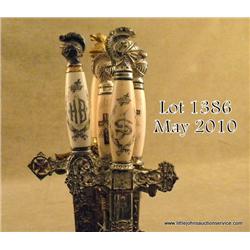 Lot of 5 ornate lodge swords and metal scabbards  from an old estate including a Pettibone Bros. in 