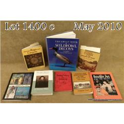 Approx. 14 reference books on paintings, oriental  rugs, wild fowl decoys and an encyclopedia of  ar