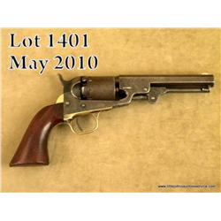 Manhattan “Navy type” percussion single action  revolver, .36 cal., 5” octagon barrel, blue and  cas