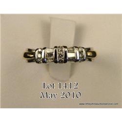 Ladies 14kt two-tone ring, 0.33 carat diamond, 5.5  grams. $175-$350.