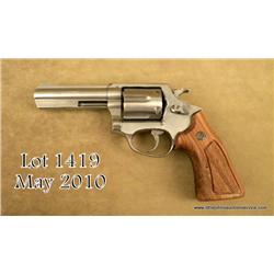 Rossi Model 841 DA stainless steel revolver, .38  special, 4” barrel, checkered wood Rossi medallion