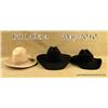 Image 1 : Lot of three Western cowboy hats including a black  Stetson 4X beaver in size 7-1/8 in beautiful  co