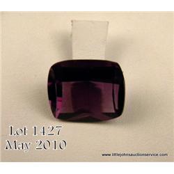 10.02 carat cushion cut amethyst. $60-$120.