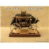 Image 1 : Beautifully handmade miniature stagecoach by Oscar  M. Cortes, approx. 9” in height, 13” overall and