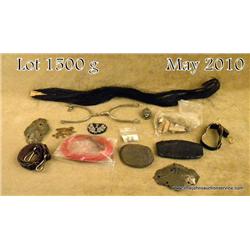 Large bonanza lot of oddity parts, memorabilia and  military including patches, straps, spurs, pins,