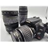 Image 5 : Canon EOS Digital Rebel Xti Camera w/ 2 Lenses: Hoya 72mm & Tiffen 58mm