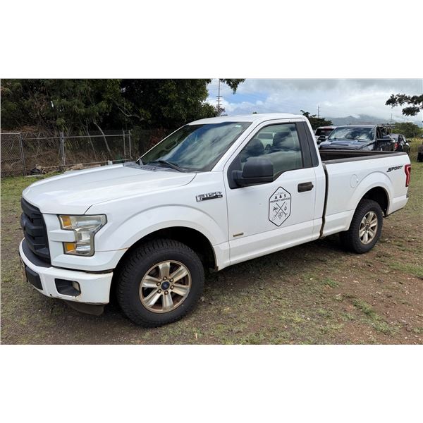 2016 Ford F150 XL Sport Pickup Truck, 75411 Miles, Lic. KCP717 (Starts & Runs - See Video)
