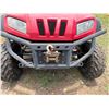 Image 27 : Red 4-Seat UTV w/ Dump Bed (Starts & Runs - See Video)