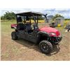 Image 4 : Red 4-Seat UTV w/ Dump Bed (Starts & Runs - See Video)